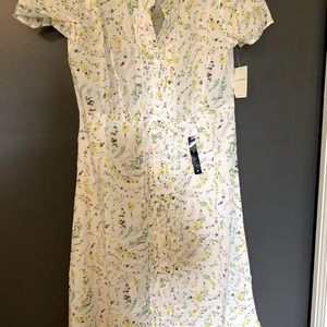 Lucky Brand white floral long dress